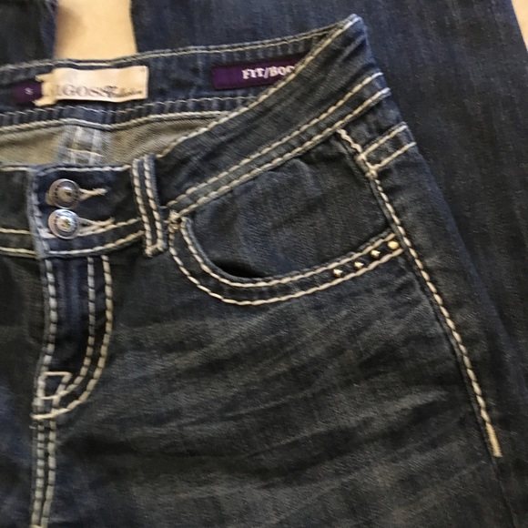 Vigors Distressed Bootcut Jeans Junior Size 5 - Picture 2 of 7